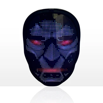 App Control Program Led Face Changing picture mask led full color Face Mask animated face changing led mask for halloween party