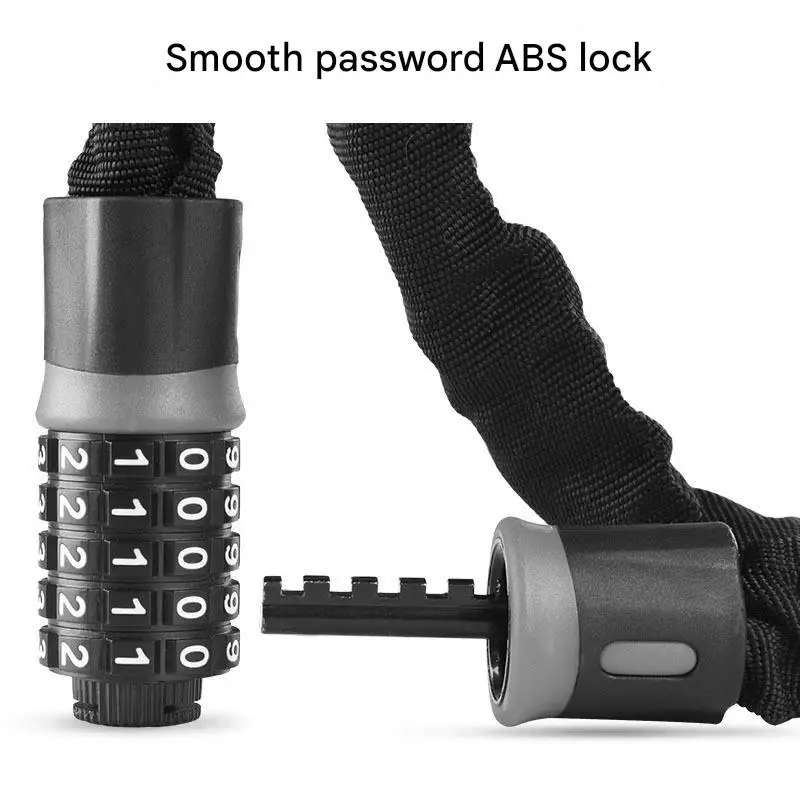 Portable Password-Lock Chain Accessory for Electric Battery Bicycles and Motorcycles Convenient Anti-Theft Accessory