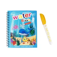 Children Toy Reusable Coloring Book Water Magical Water Painting Coloring Book Reusable Magic Water Drawing Coloring Book Kids