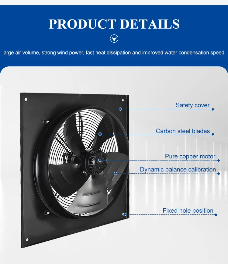 Cooling Fan, 630mm, 220v, Axial - detail 6