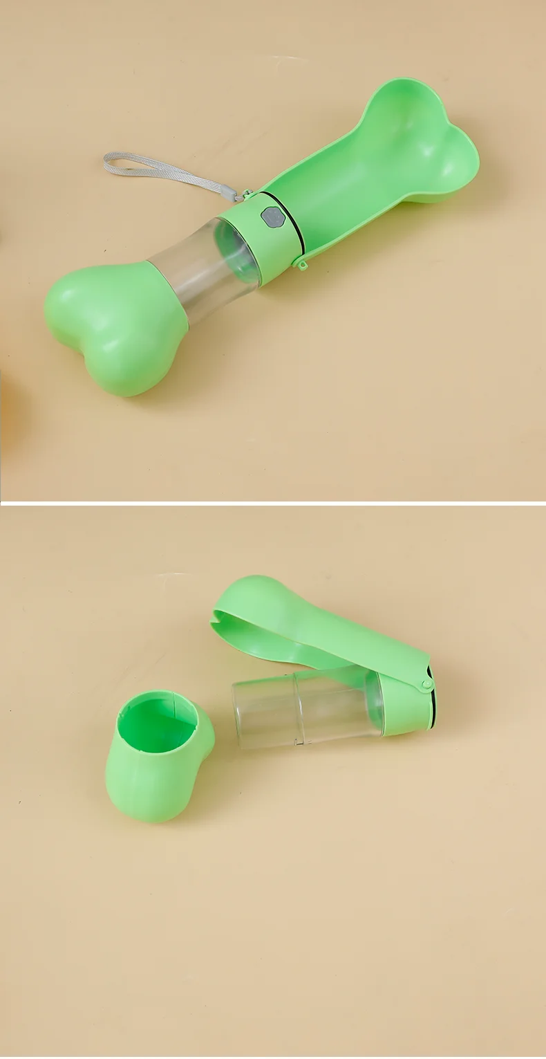 New Portable 2 in 1 Pet Water and Food Bottle for Outdoor Travel Easy to Clean Dishwasher Safe Pet Supplies manufacture