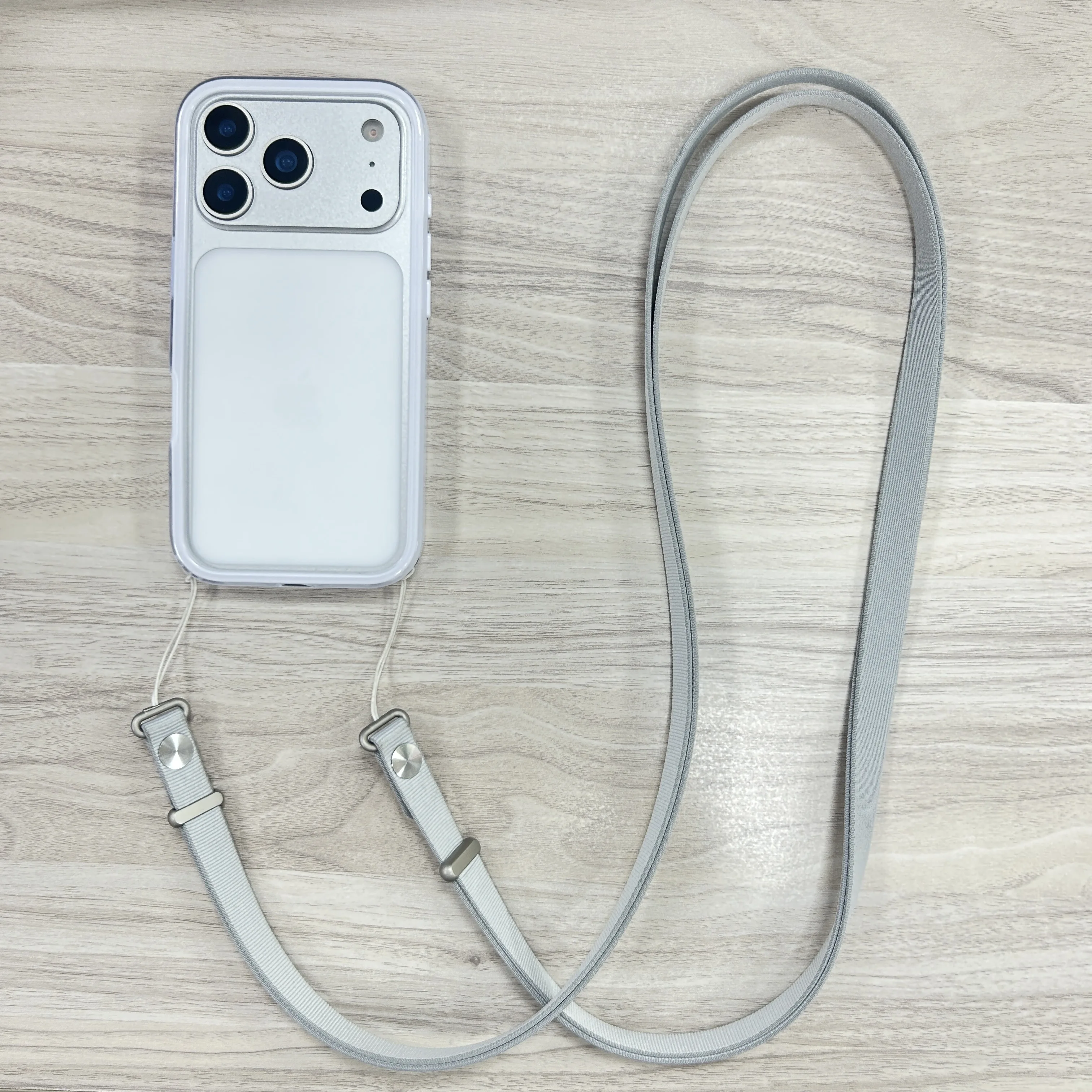 product 2025 laudtec phone frame air bumper voor cover for iphone 17 air pro max with holes for cross body strap lanyard-9