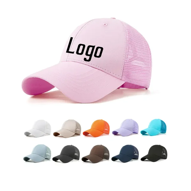 Manufacturer Custom Logo Trucker Cap Hats Promotional Summer Sports Caps for Men Cheap Customized Baseball Cap for Kids