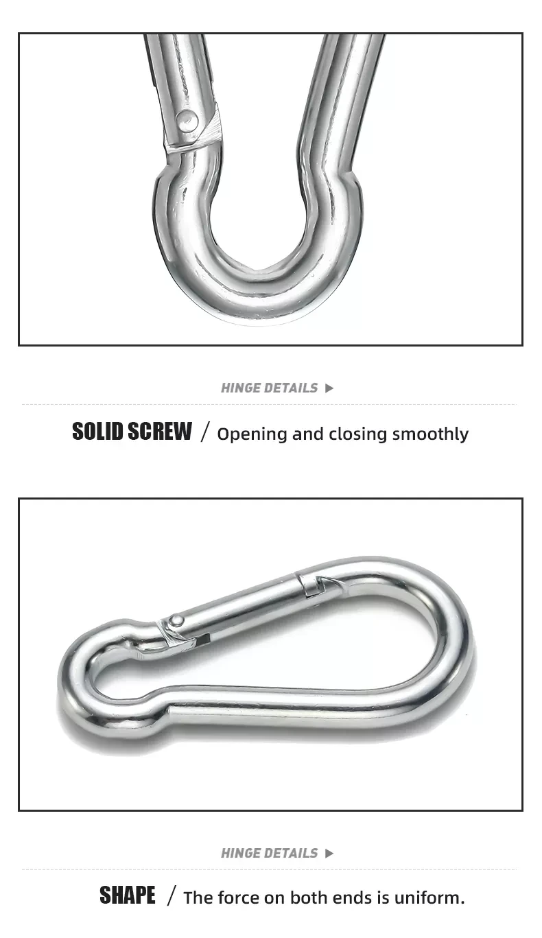 Jrsgs Snap Hook Din Form C Stainless Steel Carabiner