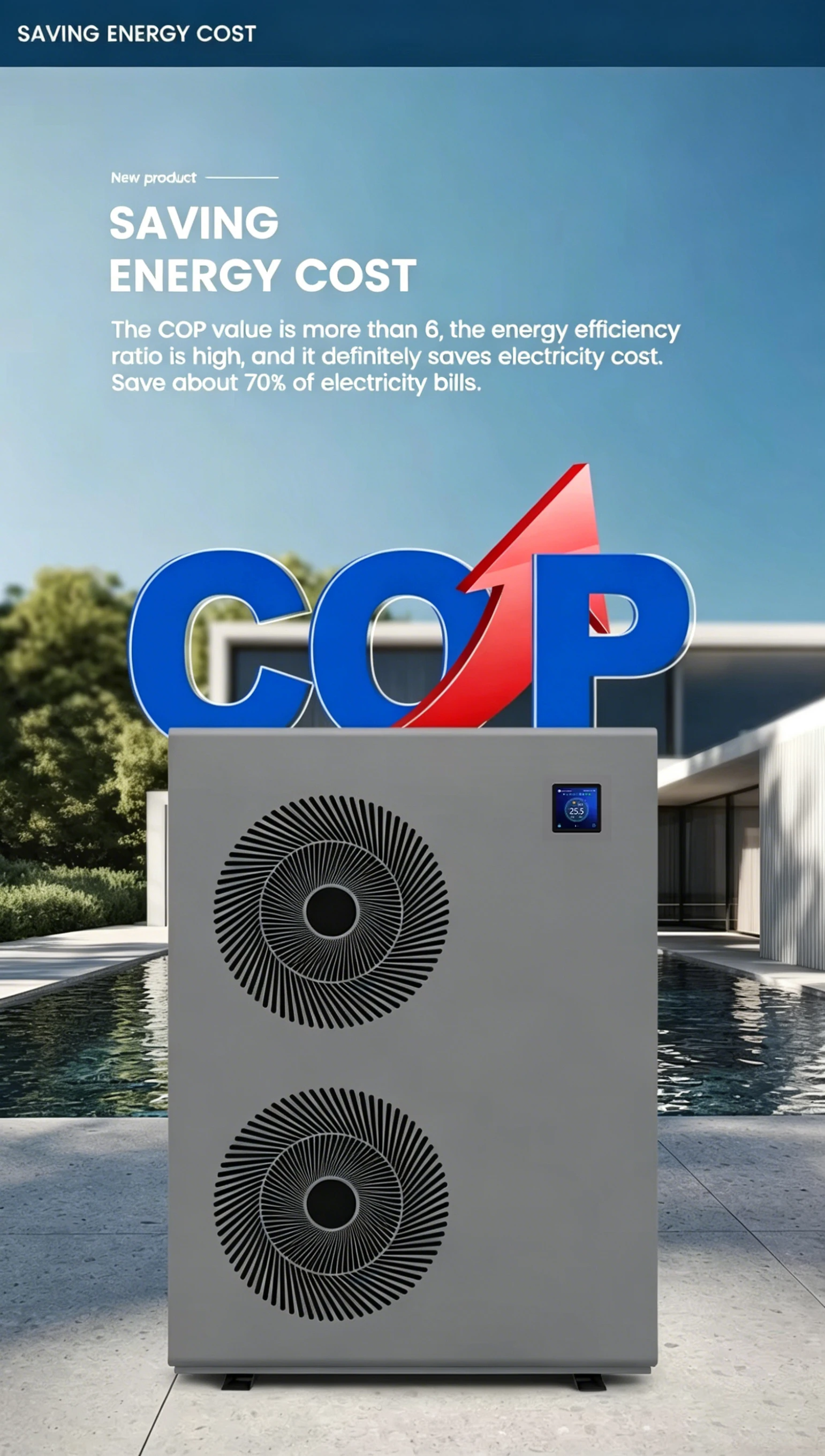 Pool Spa Heat Pump, Inverter, Electric - detail 8