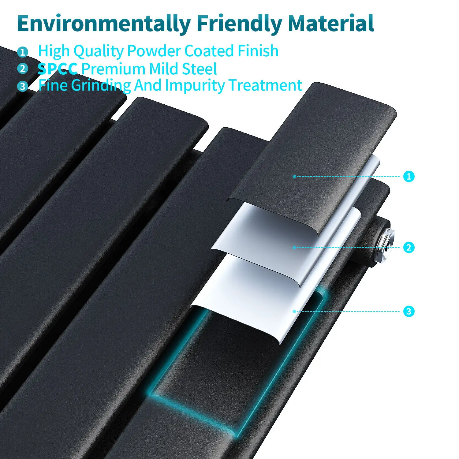 Double Flat Panel, 1600x408mm, Steel - detail 48