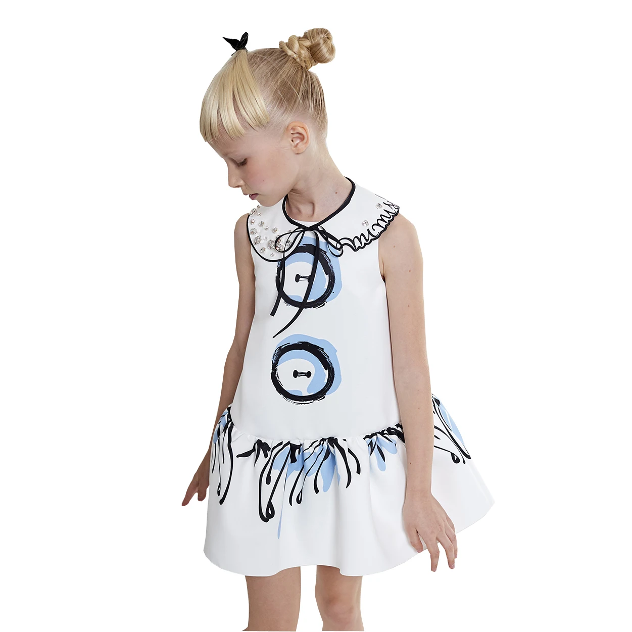 Customized your own print pattern brand quality children clothes dress baby girl dress baby clothes