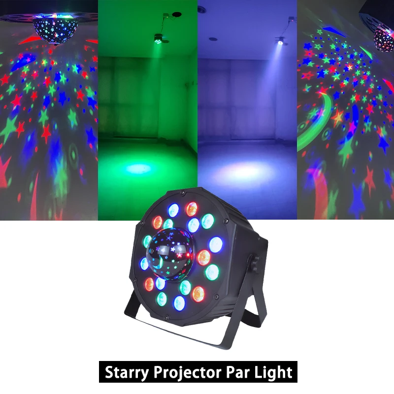 LED Stage Par Lights RGB DJ Disco UV Black Light with Sound Activated Remote and DMX Control for Birthday Party Body Paint Neon