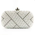Clutch Bags 2021 New Arrival Ladies Party Wedding Pearl Purse Crystal Rhinestones Clutch Evening Bags