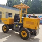 4WD 2 Ton Small Site Dumper Heavy Wheel Loader Garden Mini Dumper Truck