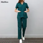 Uniforms Best Quality Hospital Work Uniforms Short-sleeved Uniforms Pharmacist Veterinary Uniforms V-neck Sets Tops Pants