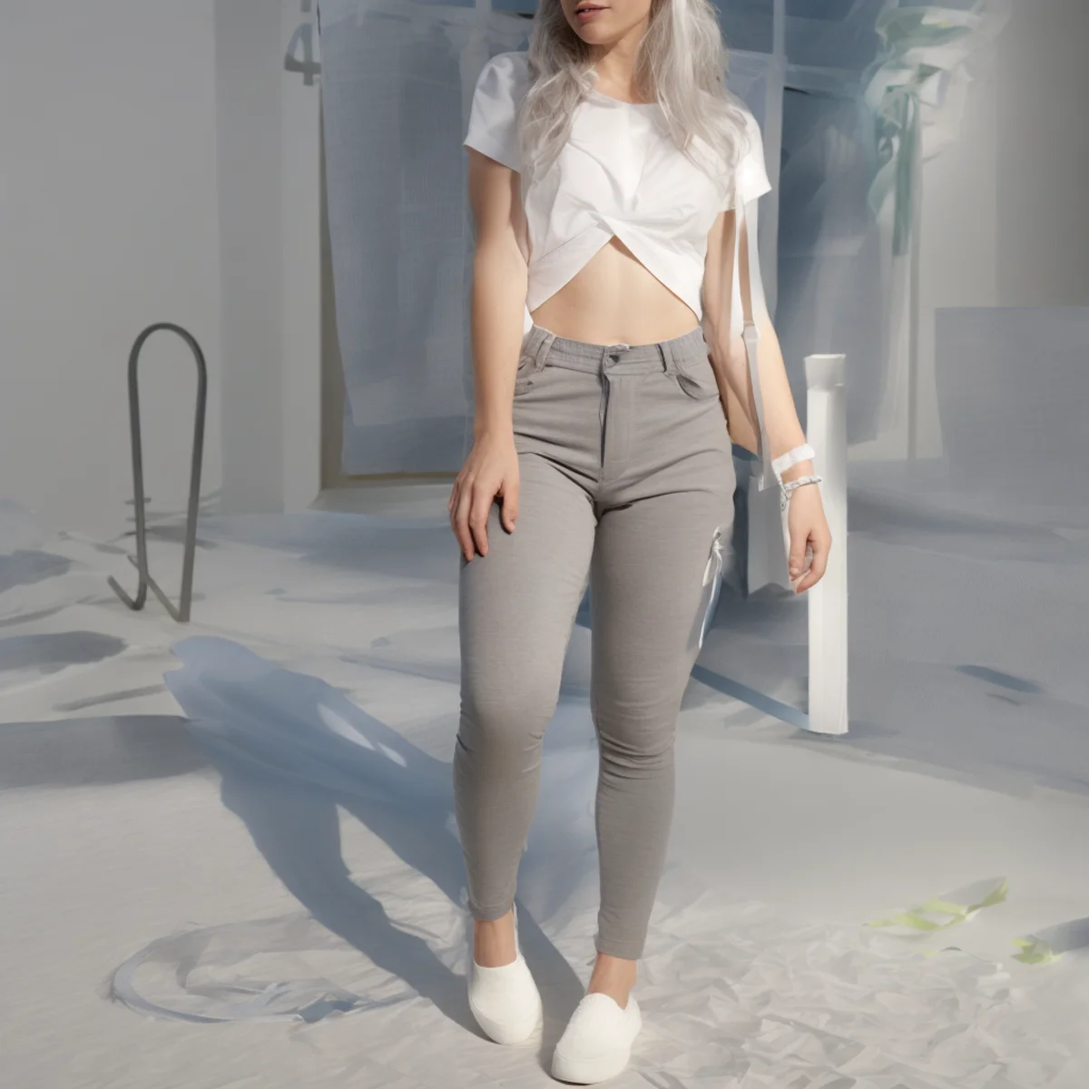 Plus Size Denim Pants Hot Selling Anti-pilling Full Length Women's Denim Sexy Peach Butt Pants details