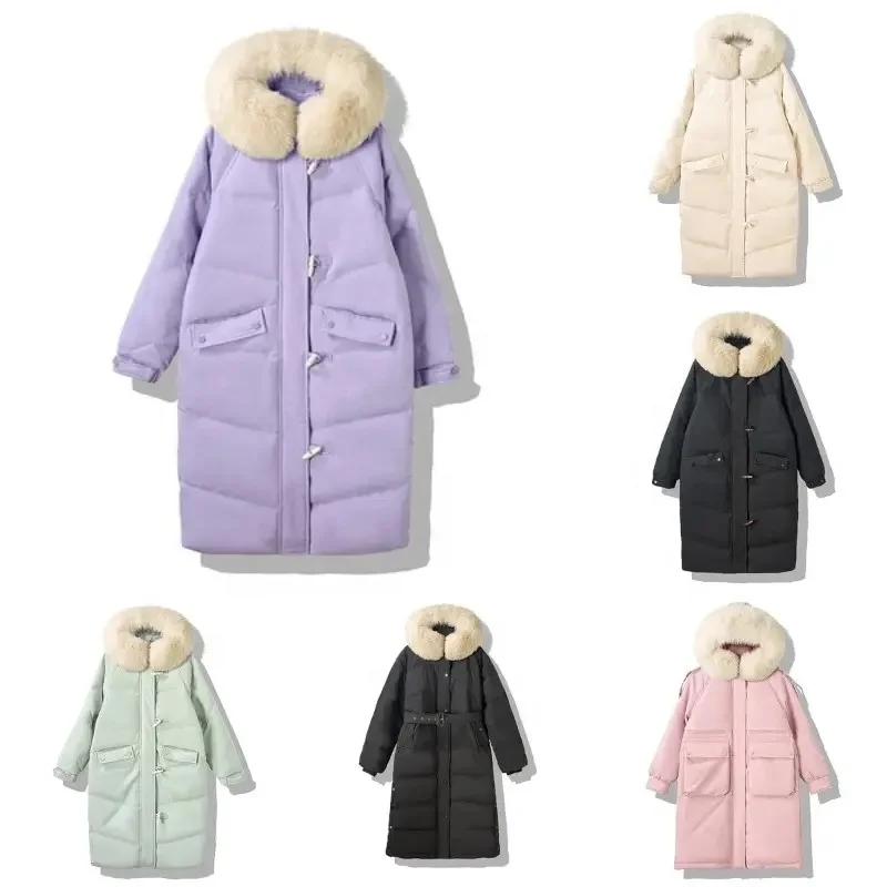 Women's Warm Waterproof Puffer Jacket Hooded Windproof Winter Coat with Recycled Insulation