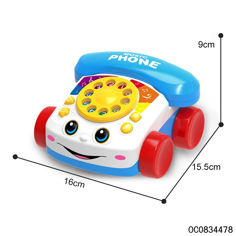 Baby electronic cell musical telephone mobile phone toy 2-4 year