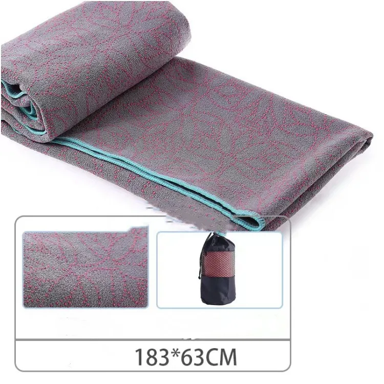63x183cm non slip yoga mat towel custom microfiber gym sports towel
