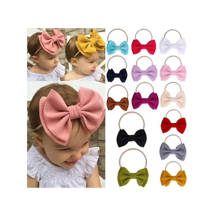 Hot Sale New Design Cotton And Linen Bow Kids Hair Band Soft Girls Knot  Elastic Baby Hair Ring - Buy Latest Hair Band Designs,Bow Hair Band,Knot  Bow Baby Hair Ring Product on