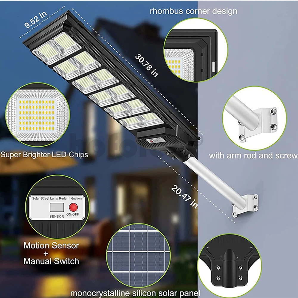 W W W Luces Led Lamp New Design Solar Street Light All