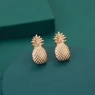 Earrings Earrings 2021 Custom Designers Hawaiian Gold Luxury Pineapple Ladies Fashion Stud Earrings
