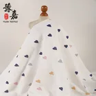 100% 100% Cotton Light Weight Pigment Printed Double Gauze Crinkled Muslin Swaddle Blanket Fabric For Baby
