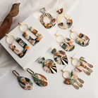 Earrings Wholesale 2021 Latest Clay Earrings Handmade Polymer Clay Earrings Leopard Dangle Earrings For Women