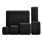 Jewelry Box Box Ring New Custom Logo Material Printed Black Leather Jewelry Packaging Box For Ring Pedant Bracelet Chain