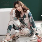 Silk Pajamas Pajamas Professional Customized Spring And Autumn Cartoon Ice Silk Long Sleeve Pajamas Suit
