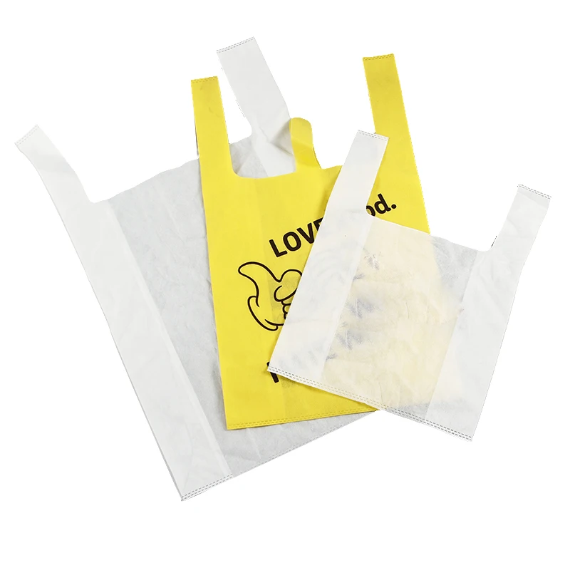 Eco-friendly Non-woven Shopping bags disposable shopping tote bags vest bags for shopping