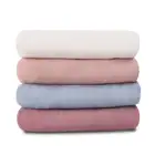 Oeko-tex Baby I Home In Stock Oeko-tex Muslin Yellow Solid Color Blanket Baby Swaddle Wrap