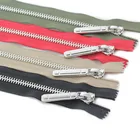 Zipper Lock Zippers Price Zipper 8#20cm Metal Zipper Closed Type Automatic Lock Copper Plating Sewing Zipper