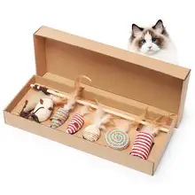 BOTO Hot selling Interactive Cat Toy Set 7 pcs Mouse Toy Gift Box For Best Cat Toy Ever