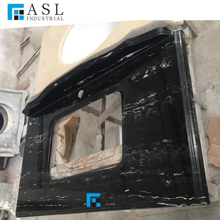 Factory direct cheap price natural china marmore black and white dragon silver portoro/potoro Italy marble slab