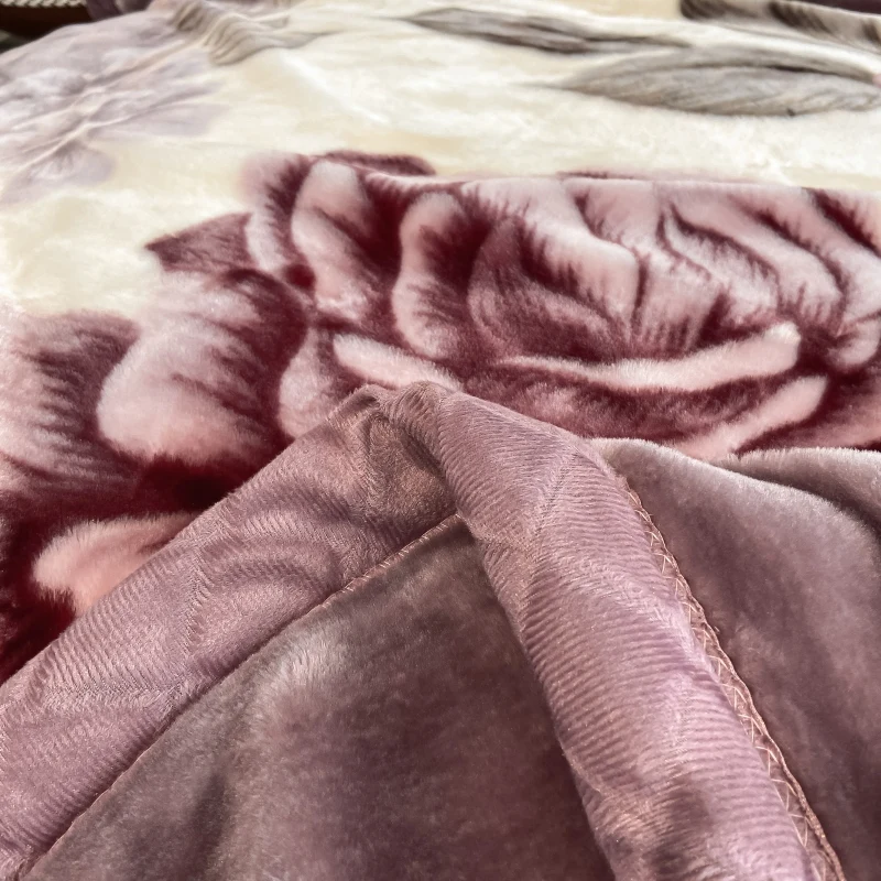 polyester raschel blanket printed blanket warm blanket