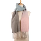 Scarf Gradualling Changing Color Scarf Winter Women Shawls Comfortable Scarf Women