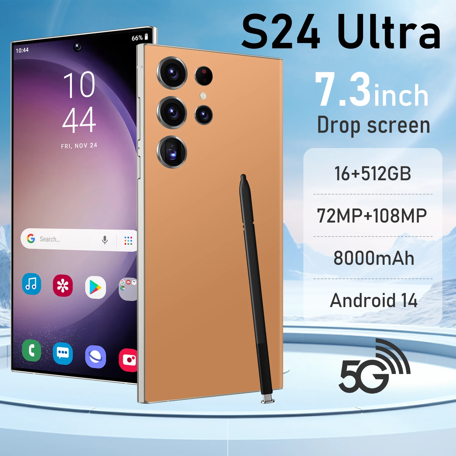 Original phones s24 ultra Smartphones For s24 ultra 16GB+1TB 5G Dual SIM Cellphone Mobile Phone s24 ultra 5g smartphone