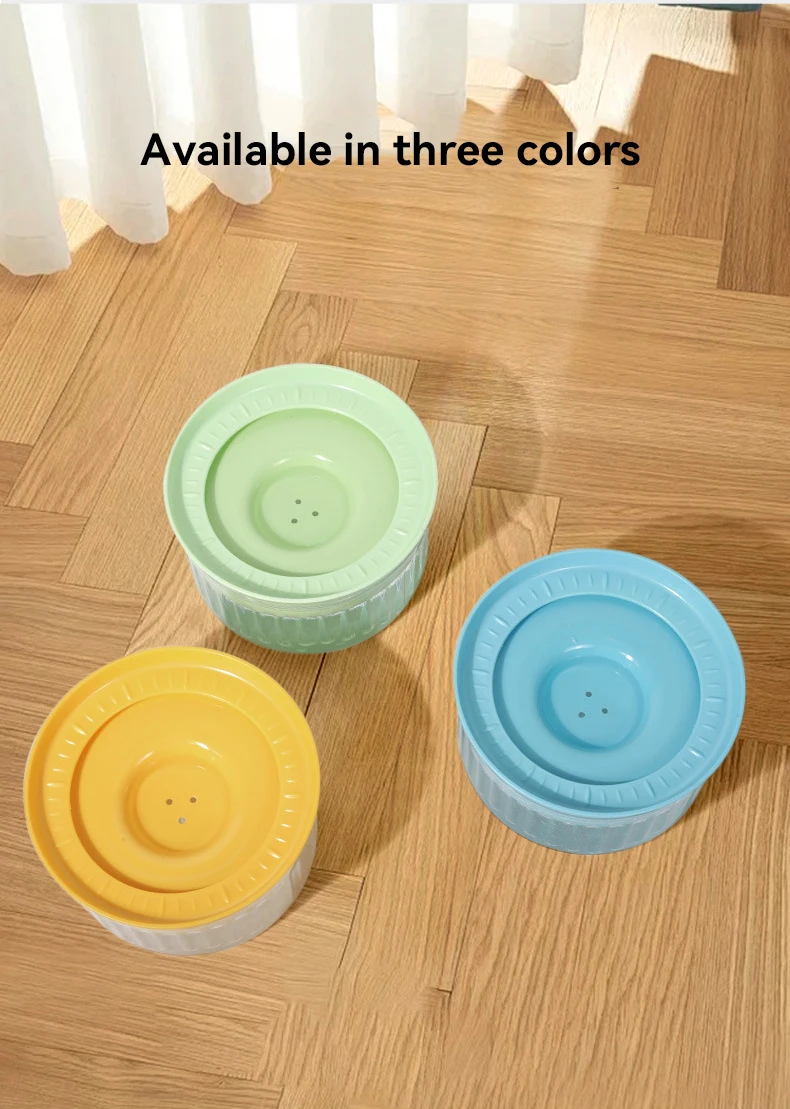New high quality pet big capacity water dispenser to prevent jaw wetting pets floating water bowl pet supplies manufacture