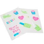 Sticker Wholesale Merry Christmas Kiss Cut Sticker Sheets Gold Hot Stamping Label