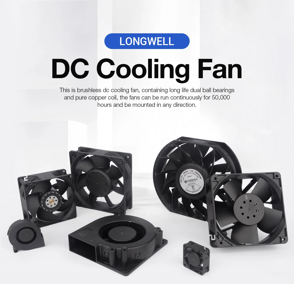 Axial Flow Fan, LONGWELL, 92X92X38, 9238, BLDC - detail 2