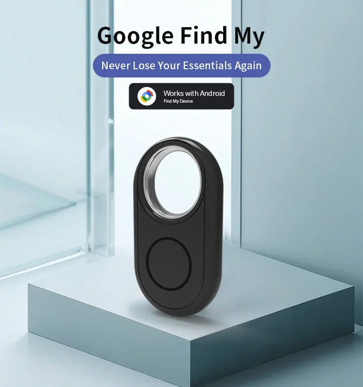 RSH Android Smart Tag Custom Logo Google Find My Device Find Hub Smart GPS Tracker Locator Air Tag for Key Finder Lugggae Pets details