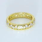 Ring Rings Rings Multi Sizes Heart Gold Plated Ring High Quality AAA Zircon Custom Rings Women Love Days Crystal Ring