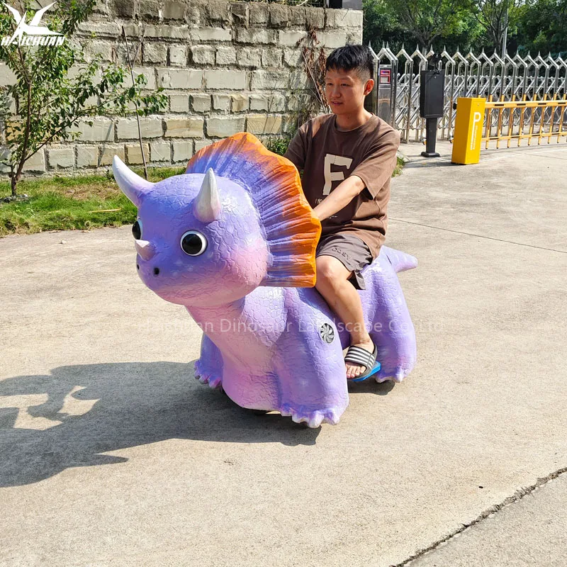 product amusement park dinosaur ride on electrical mechanical walking dinosaur riding for kids outdoor playground equipment-3
