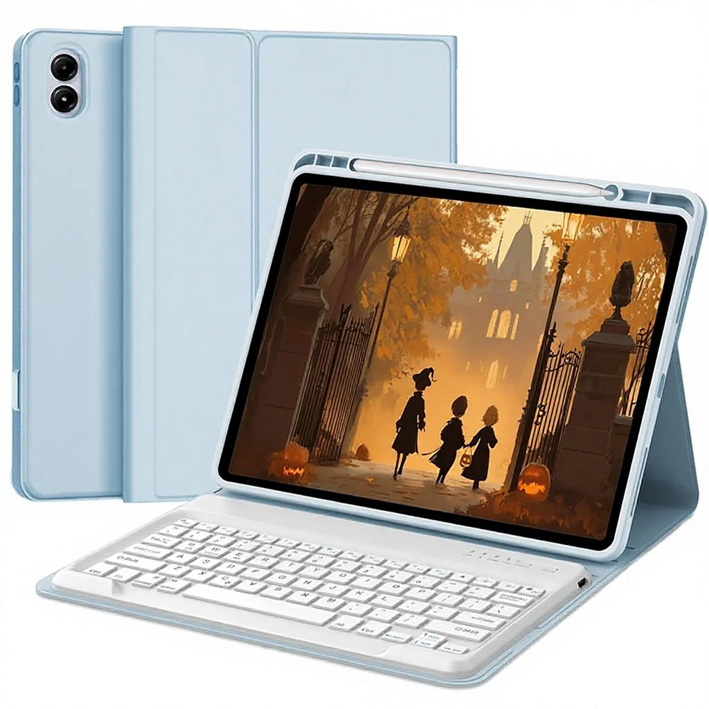 poco pad 121 detachable keyboard case with pu material and pencil holder-1