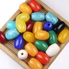 Hole Beads Hobbyworker Craft Dady Large Hole Barrel Loose Hair Braid Beads For Bracelet Jewelry Craft Making