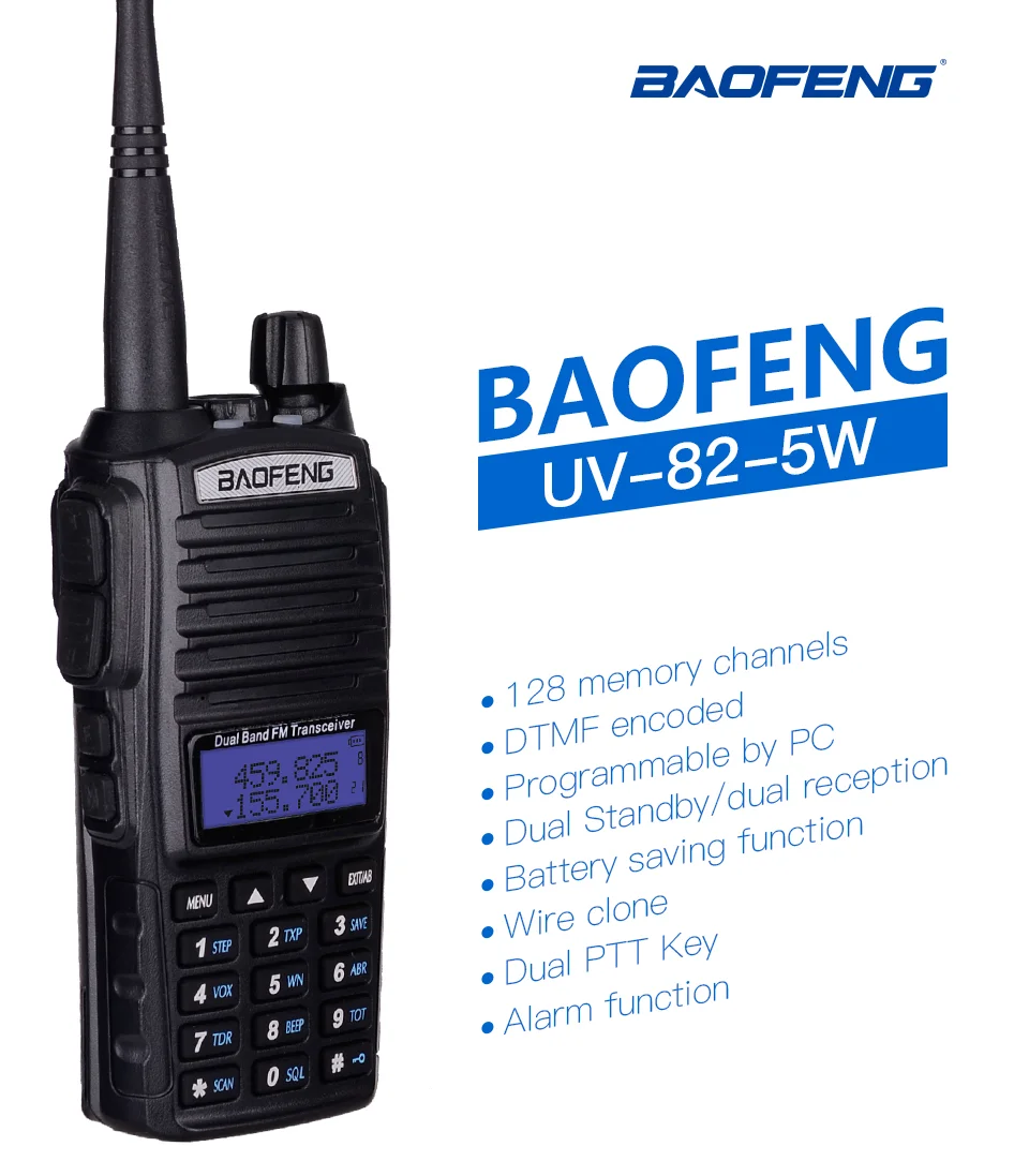 BF UV-82 pofung walkie talkie two way radio talkie walkie 8W  uv82 baofeng marine vhf handheld radio UHF