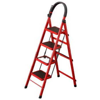 Safty Stable 2-6 Step Ladder for Home Use Lightweight Adjustable Extendable Easy Assembled Household Step Ladder