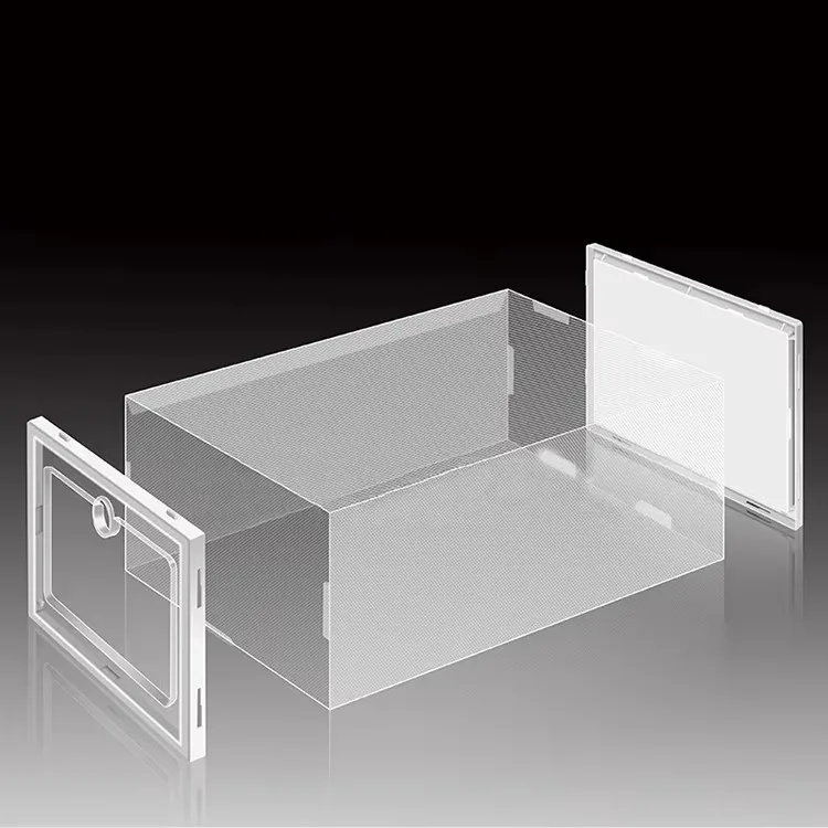 Wholesale Luxury Foldable Sneaker Boxes Large Capacity Creative Shoe Storage with Personalized Design details