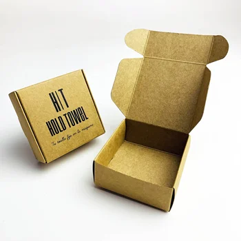 Recycle Handmade Vintage White kraft craft Cardboard Paper Soap Gift Black Packaging Jewelry Box