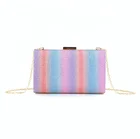 Sequin Handbag 2021 New Trend Women 's Sequin Rainbow Evening Bag Clutch Bag Shoulder Handbag