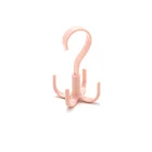 Hook Space Saving Plastic Four-ring Hook Hanger Tie Belt Scarf Holder Multi-function Closet Organizers