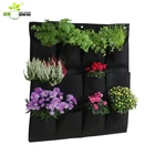 Garden Outdoor Garden 6 Pockets Vegetable Seedlings Planter Garden Patio Grow Bags