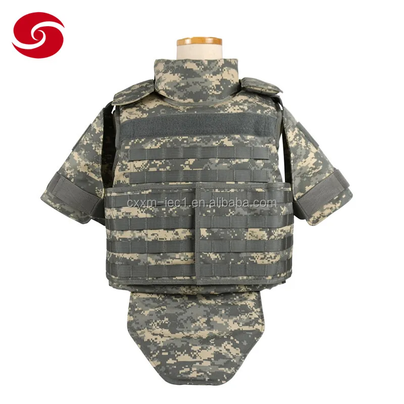 NIJ IIIA Full Body Armor Suit Military PE Bulletproof Vest